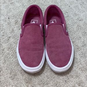 Suede slip on vans